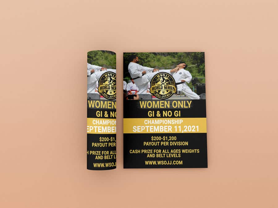 Contest Entry #48 for                                                 Women's Jiu-Jitsu Event Flyer Virginia and Maryland
                                            