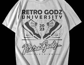 nº 158 pour Retro Godz University Rebranding Project T shirt design par rashedul1012 