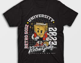 #93 untuk Retro Godz University Rebranding Project T shirt design oleh MuntasirJahan