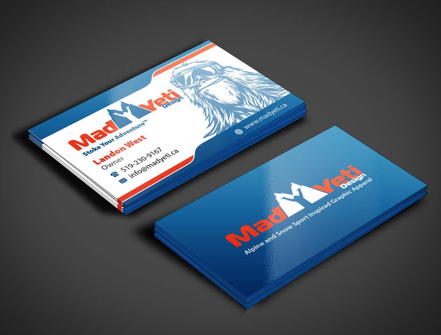 Contest Entry #50 for                                                 Design some Business Cards for Mad Yeti Design
                                            