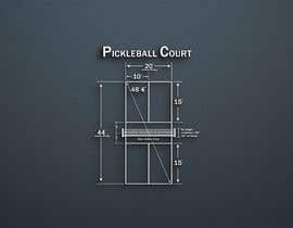 Nro 8 kilpailuun Pickleball court indoor environment mock-up käyttäjältä Debpritom