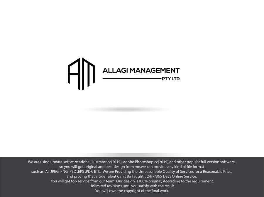 Penyertaan Peraduan #382 untuk                                                 Logo for Allagi Management PTY LTD
                                            