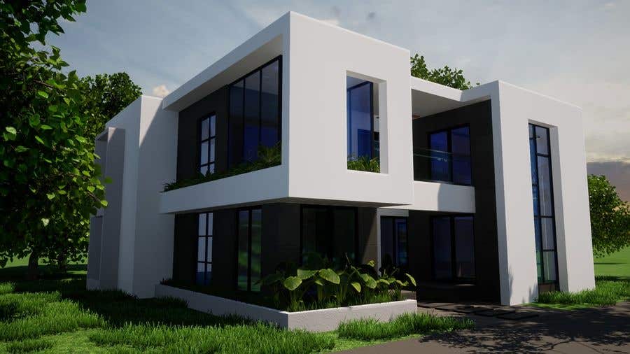 Kilpailutyö #21 kilpailussa                                                 Design a minimalistic home exterior design as per the attached floor plan.
                                            