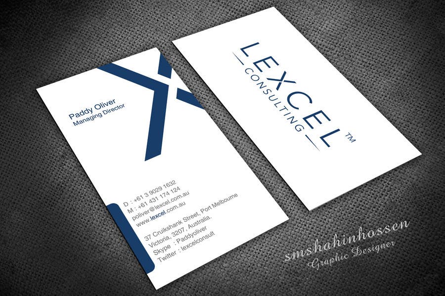 Penyertaan Peraduan #145 untuk                                                 Design some Business Cards for Lexcel Consulting
                                            