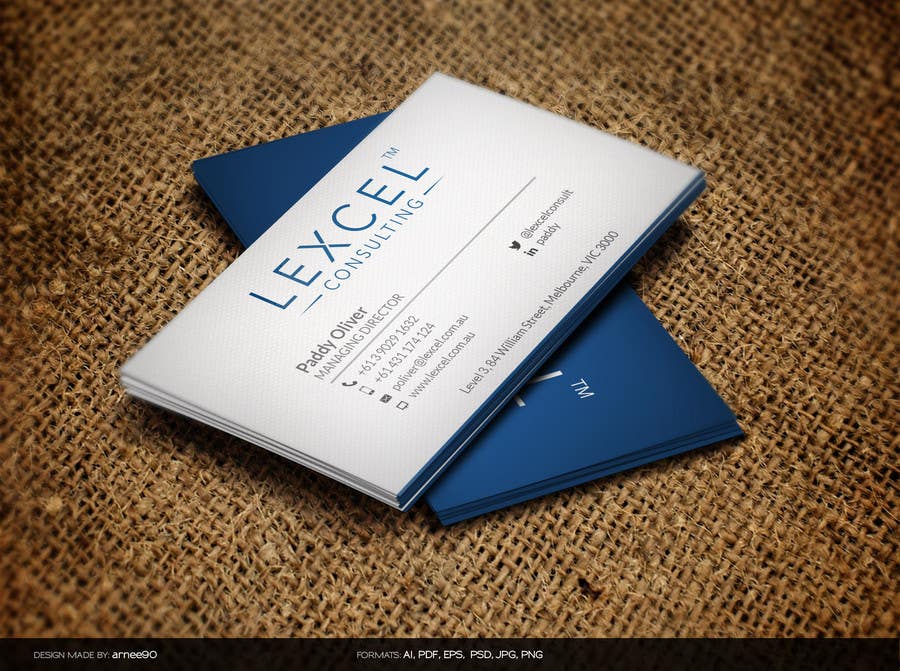 Konkurrenceindlæg #2 for                                                 Design some Business Cards for Lexcel Consulting
                                            