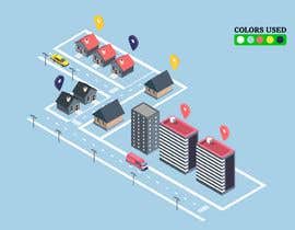 #43 pentru Design an isometric city illustration for a delivery website with simple animation (gif) de către Emator