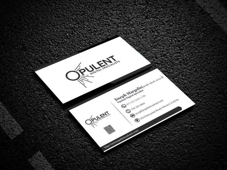 Penyertaan Peraduan #245 untuk                                                 Business Card Design For Opulent
                                            