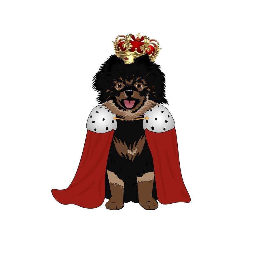 Intrarea #209 pentru concursul „                                                Graphic design of a female dog character, with a royalty theme, which will be used as a large graphic on a t-shirt.
                                            ”