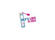 Graphic Design Kilpailutyö #34 kilpailuun Sky's Lips n Sips Logo