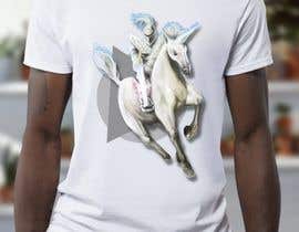 #145 para T-Shirt Illustration Knight Riding a Unicorn de vaishnasubram