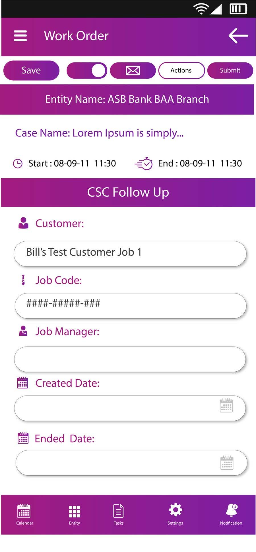 
                                                                                                            Kilpailutyö #                                        103
                                     kilpailussa                                         app design for work order
                                    