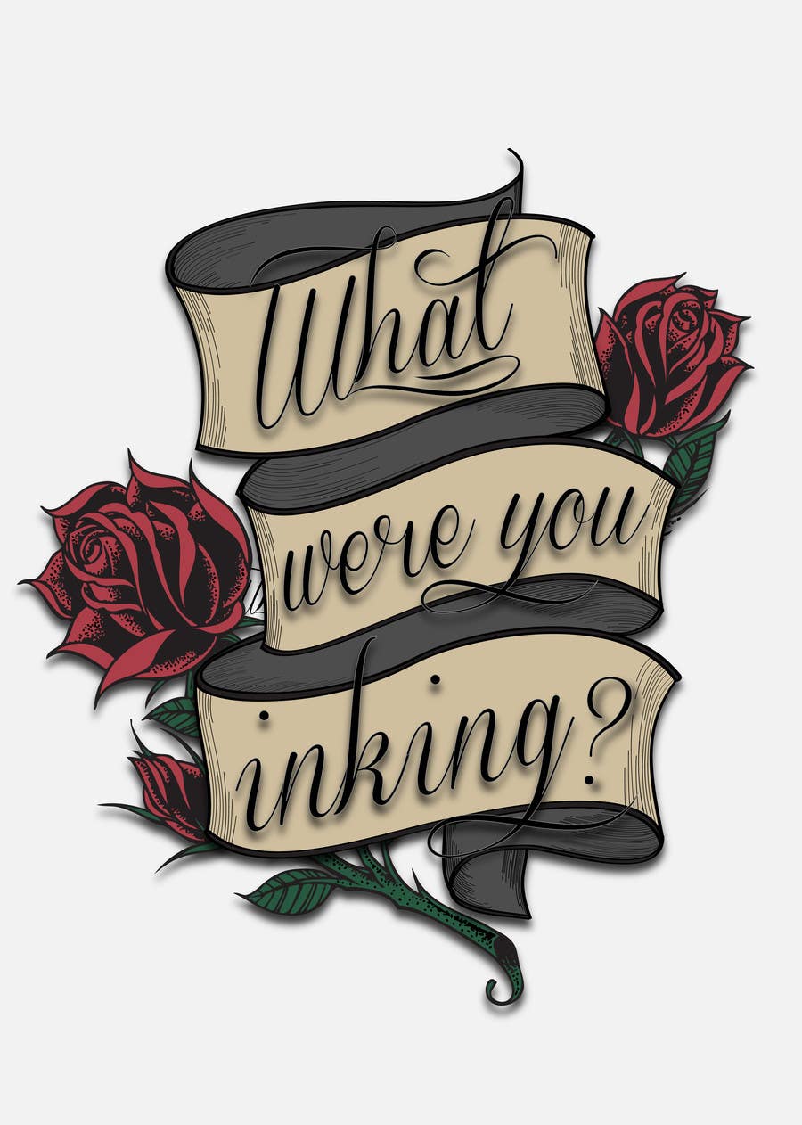 Kilpailutyö #72 kilpailussa                                                 Design a Logo for 'What Were You Inking?'
                                            