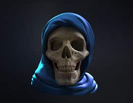 #30 untuk Design of an Arab female Skull with a scarf for 3D printing oleh chie77