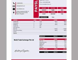 #328 for Redesign the attached payslip by syahmed65
