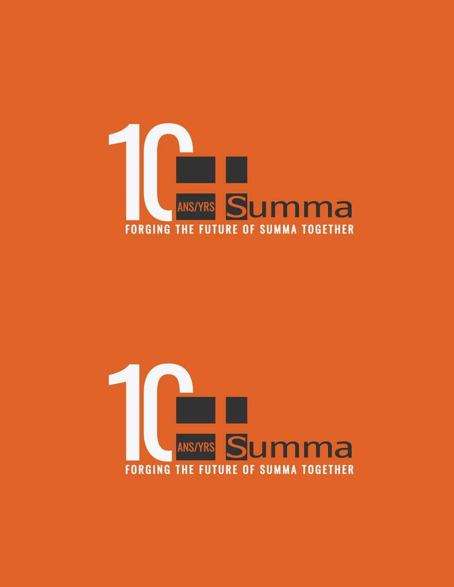 
                                                                                                            Konkurrenceindlæg #                                        74
                                     for                                         Logo - 10 years of Summa
                                    
