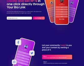 #33 cho Landing Page Mockup for Web3 / Metaverse Product for Content Creators bởi DVLive