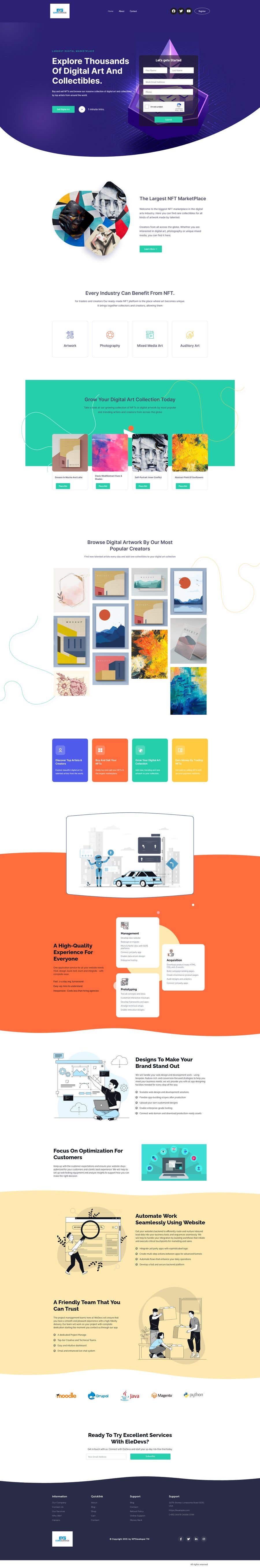 Contest Entry #59 for                                                 Single Page Website Landing Page Design - Wordpress
                                            