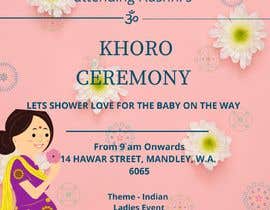 #10 for Design Baby Shower Invite - Indian af SCreations4
