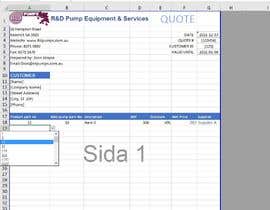 #11 cho build simple excel quoting sheet bởi PerssonR