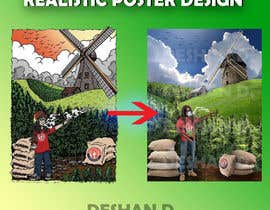 Nro 16 kilpailuun Photoshop a Drawing of a Cannabis Landscape in to Photo Realism Poster käyttäjältä draco01archer