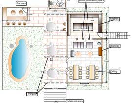 #23 za 2D Private Small Home Bar/restaurant Plan In Pine Tree Forest Area With Artificial Lake od Nadiaguizani