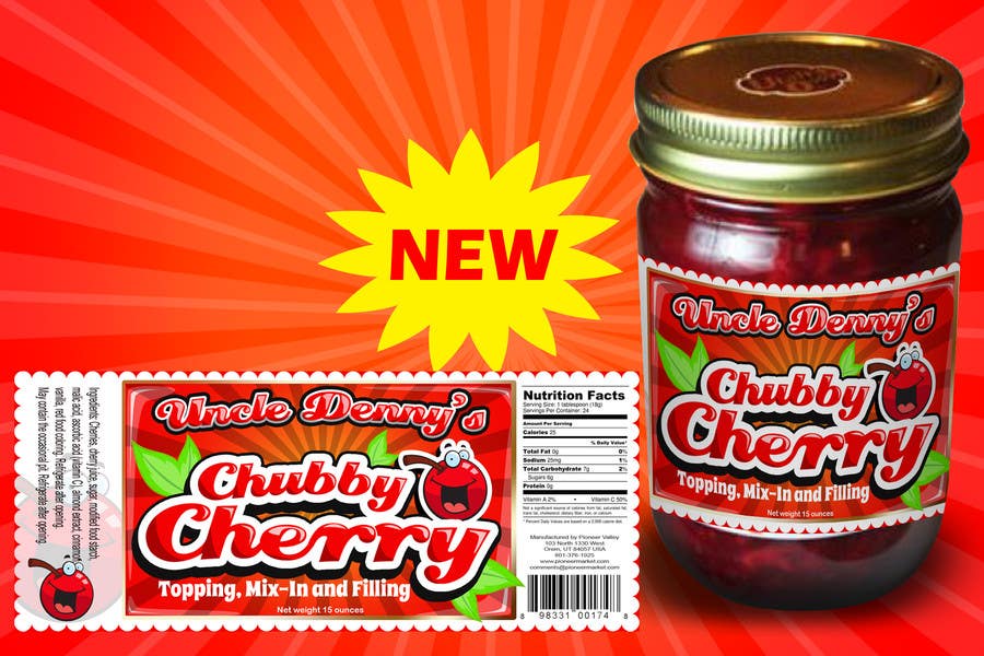 Penyertaan Peraduan #50 untuk                                                 Chubby Cherry label re-design
                                            