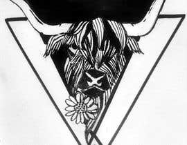 #14 cho Highland cow Tattoo design bởi aankit97