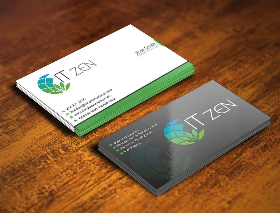 Wasilisho la Shindano #91 la                                                 Design some Business Cards for IT Zen
                                            