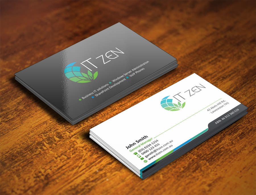 Konkurrenceindlæg #6 for                                                 Design some Business Cards for IT Zen
                                            