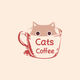 Ảnh thumbnail bài tham dự cuộc thi #81 cho                                                     Cat & coffee design
                                                