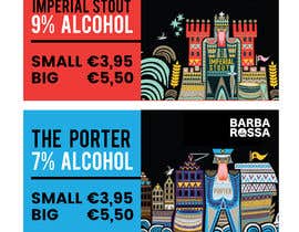 #19 za Design a four single menu boards for beer od eling88