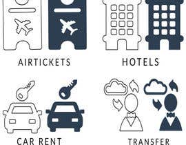 #29 para Design Icons for travel website por DesignStorm15