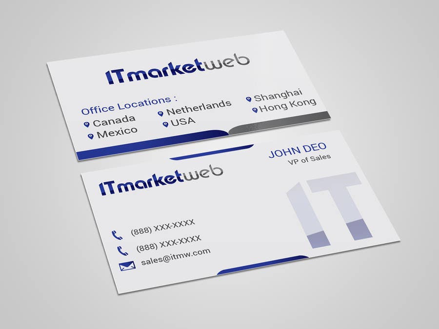 Contest Entry #3 for                                                 Design some Business Cards for IT Market
                                            