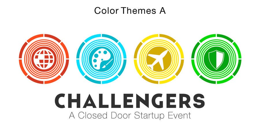 Proposition n°348 du concours                                                 Design Logos for the Four Verticals of Challengers Event
                                            