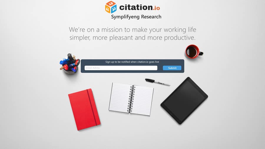 Contest Entry #60 for                                                 Design a simple landing page for citation.io
                                            
