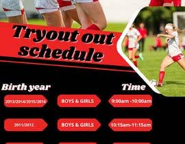 #106 for Need a Flyer created for soccer tryouts 2022 by workforahmad901