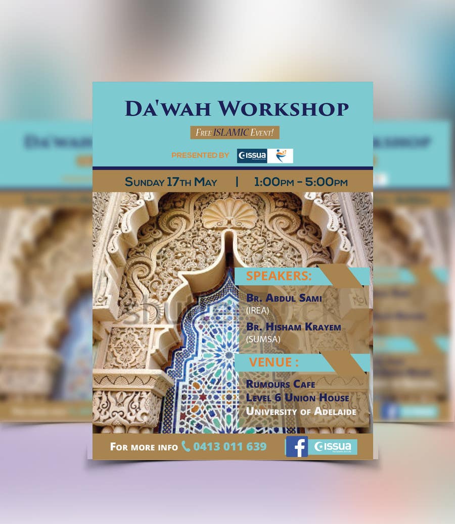 Penyertaan Peraduan #31 untuk                                                 "Da'wah Workshop" - Islamic Flyer
                                            