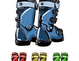 #7 untuk Ski Boots Illustration oleh Neephym