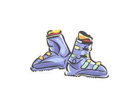 #16 cho Ski Boots Illustration bởi MHGraphiics