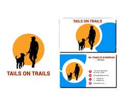 Nro 211 kilpailuun &quot;Tails on Trails&quot; Dog walking Business Logo käyttäjältä sivubio