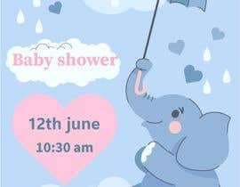 nº 16 pour Baby Shower Invitation Card par ahmedgomaa3234 