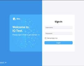 #50 untuk Design nice user interface for an IQ test website oleh SnowyAtiq