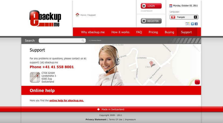 Tävlingsbidrag #51 för                                                 Website Design for Ebackup.me Online Backup Solution
                                            