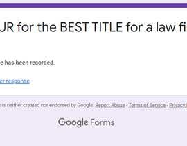 #4 untuk 100 EUR FOR THE BEST TITLE FOR A LAW FIRM oleh ariolancer