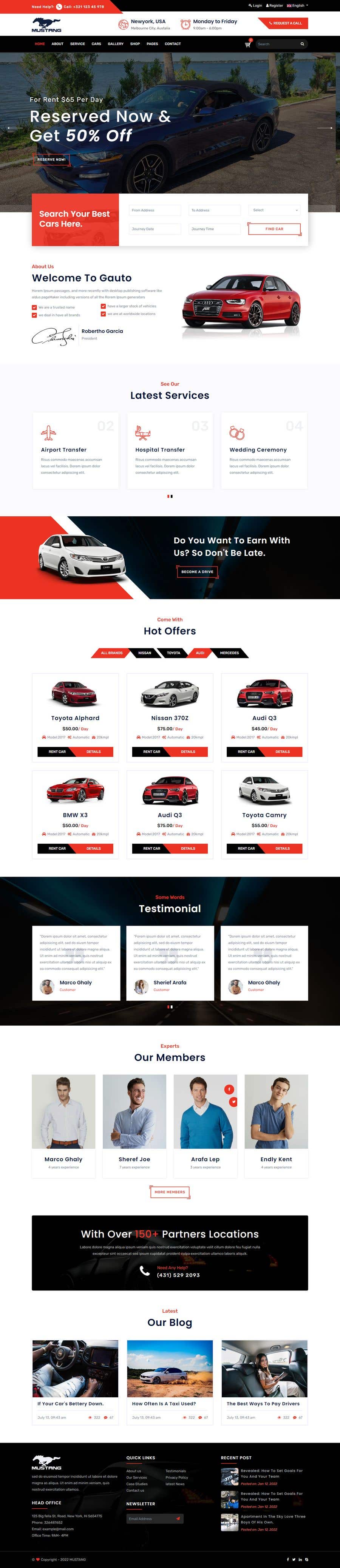 Kilpailutyö #17 kilpailussa                                                 Build a marketing website for Car Rentals
                                            