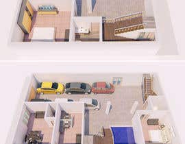 #60 untuk Create 3d house 2 floors oleh Drawplan