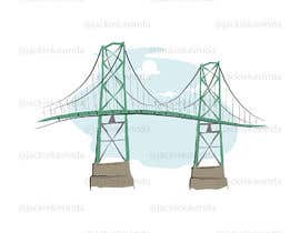 Nro 139 kilpailuun Funny illustration of a bridge käyttäjältä jackiekavinda