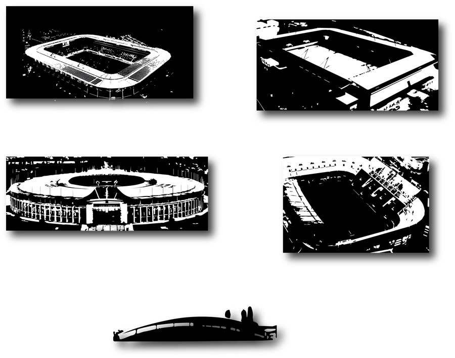 Konkurrenceindlæg #14 for                                                 Create 5 reduced Icons of Soccer Stadiums
                                            