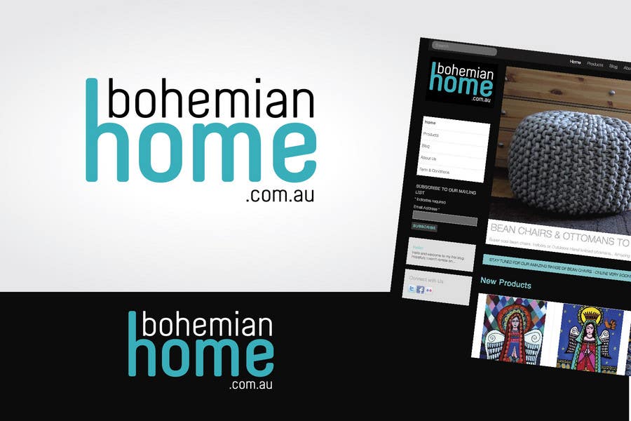 Bài tham dự cuộc thi #149 cho                                                 LOGO design for www.bohemianhome.com.au
                                            