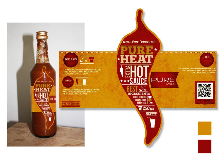 Kandidatura #119për                                                 Graphic Design for Chilli Sauce label
                                            